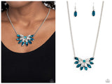 Frosted Florescence - Blue Necklace