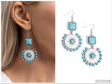 Earthy Emblem - White Earring