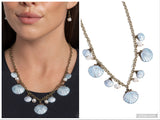 Seashell Sophistication - Brass Necklace