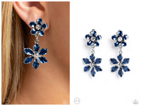 Transparent Talent - Blue Clip-on Earring