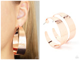 Curve Crushin - Copper Hoop Earring