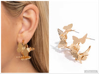 No WINGS Attached - Gold Hoop Earring