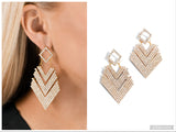 Cautious Caliber - Gold Post Earring