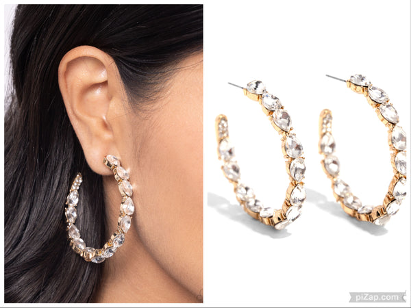 Presidential Pizzazz - Gold Hoop Earring