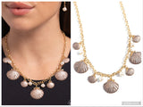 Seashell Sophistication - Brown Necklace