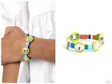 Multicolored Madness - Green Bracelet