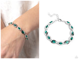Some Serious Sparkle - Green Bracelet