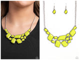 Energetic Embers - Green Necklace