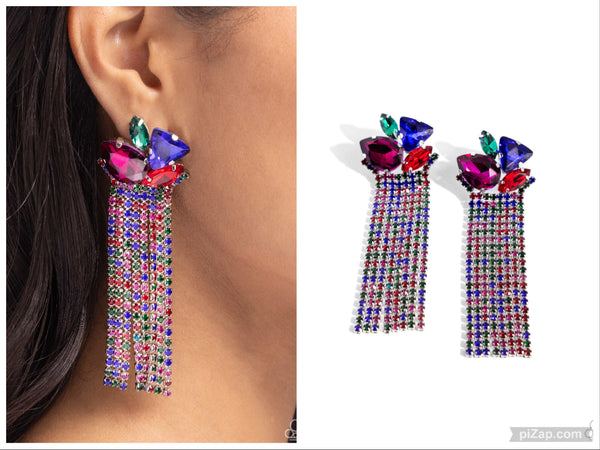 Blinding Blend - Multi Post Earring