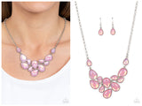 Keeps GLOWING and GLOWING - Pink Necklace