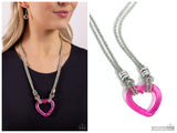 Lead with Your Heart - Pink Necklace
