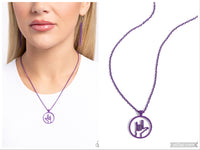 Abstract ASL - Purple Necklace