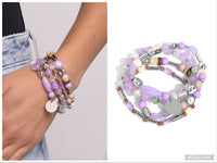 Cloudy Chic - Purple Bracelet