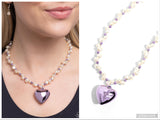 Mermaid Model - Purple Necklace