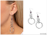 Glitzy Gesture - Purple Earring