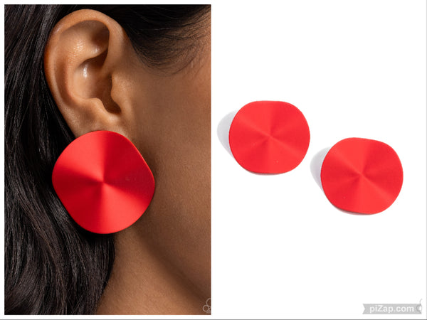 Moody Masterpiece - Red Post Earring