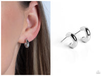 Catwalk Curls - Silver Hoop Earring