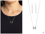 Leave Your Initials - Silver Necklace - M