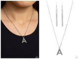 Leave Your Initials - Silver Necklace - A