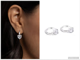 High Nobility - White Hinge Hoop Earring