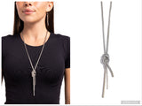 Knotted Keeper - White Necklace