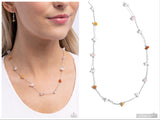 Narrow Novelty - White Necklace
