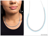 Colored Cadence - Blue Necklace