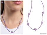 Homecoming Hearts - Purple Necklace