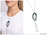 Geode Gamble - Blue Necklace