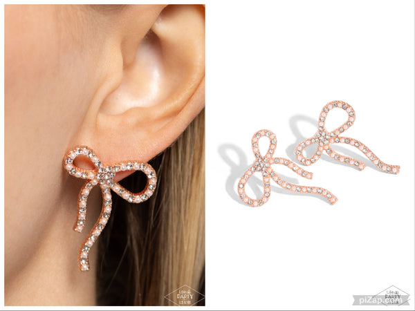 Deluxe Duet - Rose Gold Post Earring