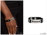 Count Your Blessings - Black Bracelet