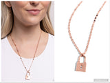 Locked Lesson - Copper Necklace