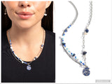 Spiraling Seafloor - Blue Necklace