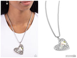 Tilted Trailblazer - Green Necklace