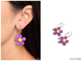 More FLOWER To You! - Purple Hoop Earring