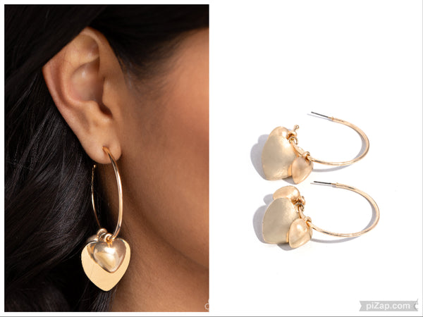 Casually Crushing - Gold Hoop Earring