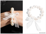 Girly Glam - White Bracelet