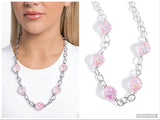 Gentle Glass - Pink Necklace