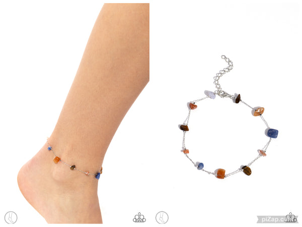 Gemstone Grace - Multi Anklet