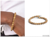 Sinuous Stones - Brown Bracelet