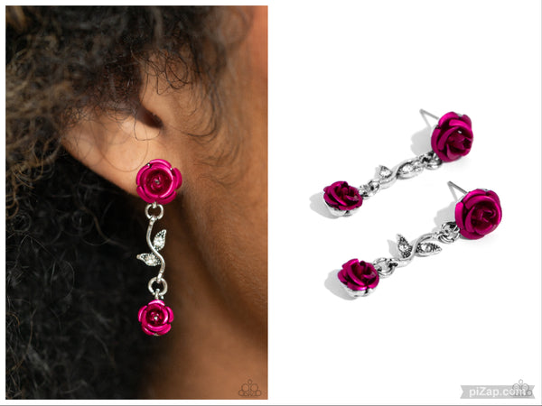 Led by the ROSE - Pink Post Earring