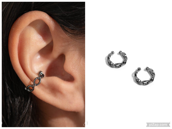 Mandatory Musings - Black Cuff Earring