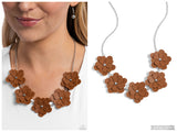 Balance of FLOWER - Brown Necklace