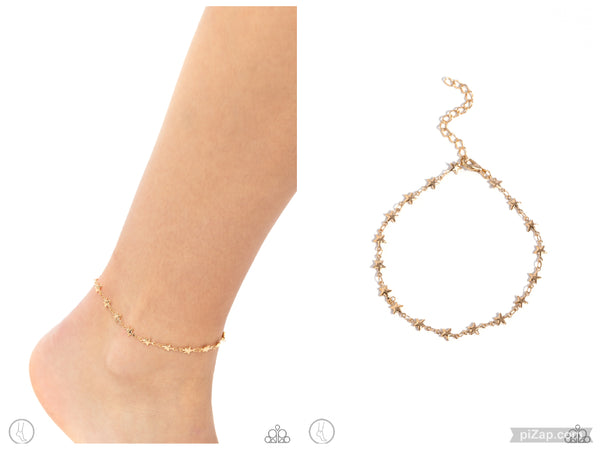 Starry Swing Dance - Gold Anklet