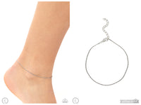 High-Tech Texture - Silver Anklet