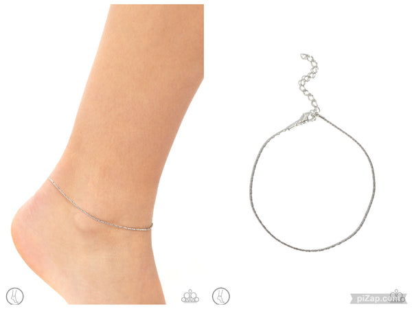 High-Tech Texture - Silver Anklet