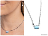 Dynamic Delicacy - Blue Necklace