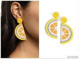 Lemon Leader - Yellow Post Earring