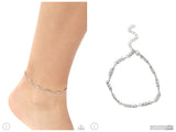 Simple Sass - White Anklet