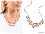 Rustic Recognition - Orange Necklace